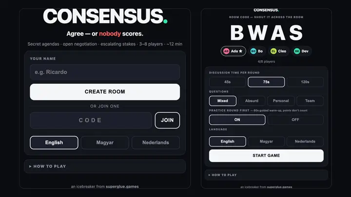 Consensus screenshot 1