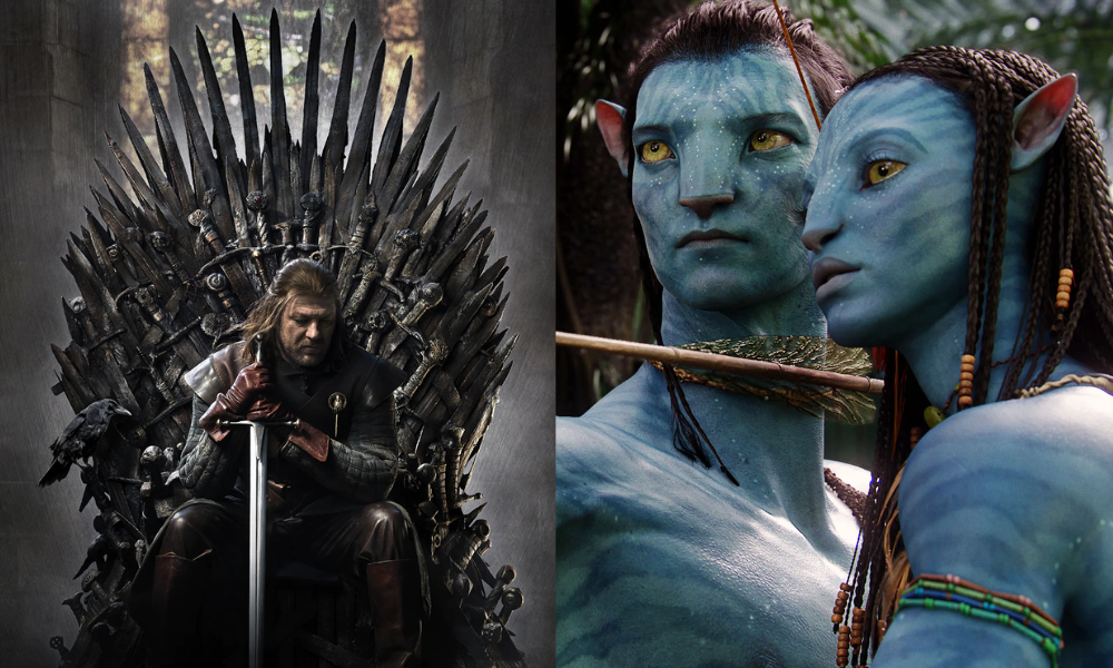 Game of thrones and avatar movies