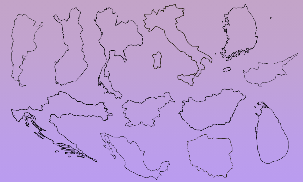 guess the country - country outline