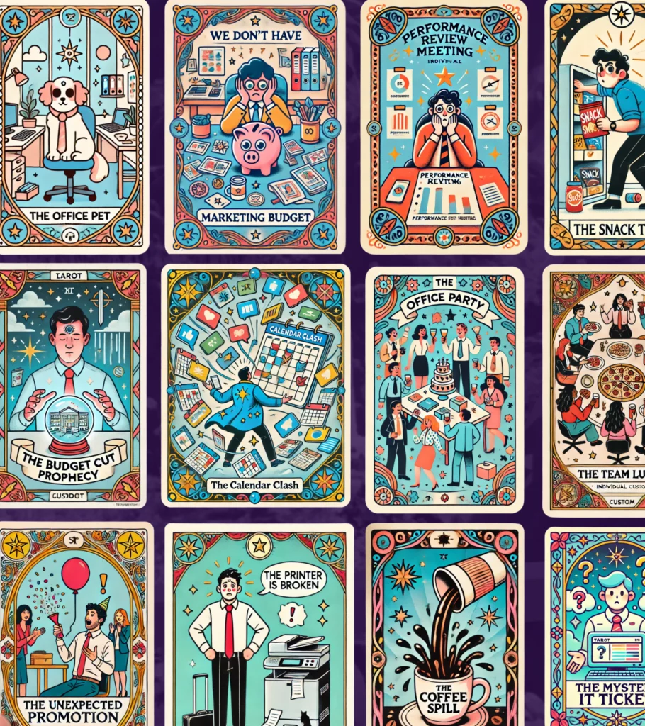 30-Minute Virtual Team Building Activities office tarot